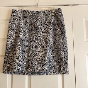 Cotton lined paisley skirt!